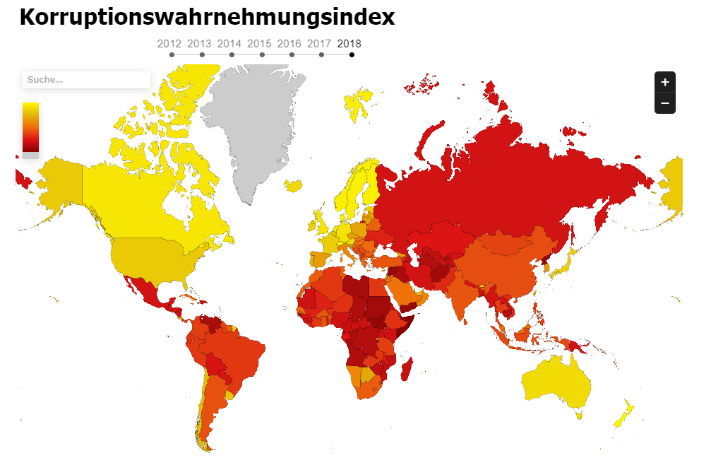 Korruption: Wer finanziert das Ranking von Transparency International?